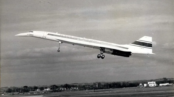 Concorde po prvním vzletu 2. 3. 1969 v Toulouse