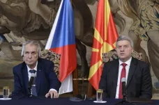 EU se chová k Makedonii neférově, řekl Ivanov v Praze. Zeman podpořil úsilí o členství země v Unii