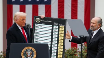 Americký prezident Donald Trump při zavádění cel
