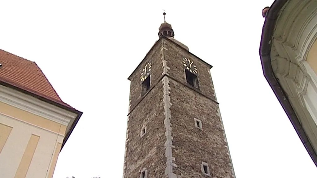 Kostelní věž v Přibyslavi