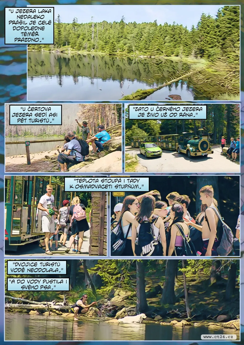 Zákaz koupání v jezerech