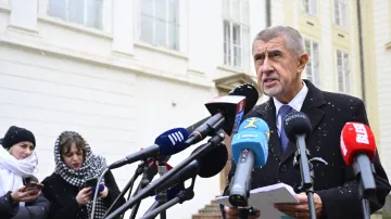 Andrej Babiš (ANO) po schůzce s prezidentem