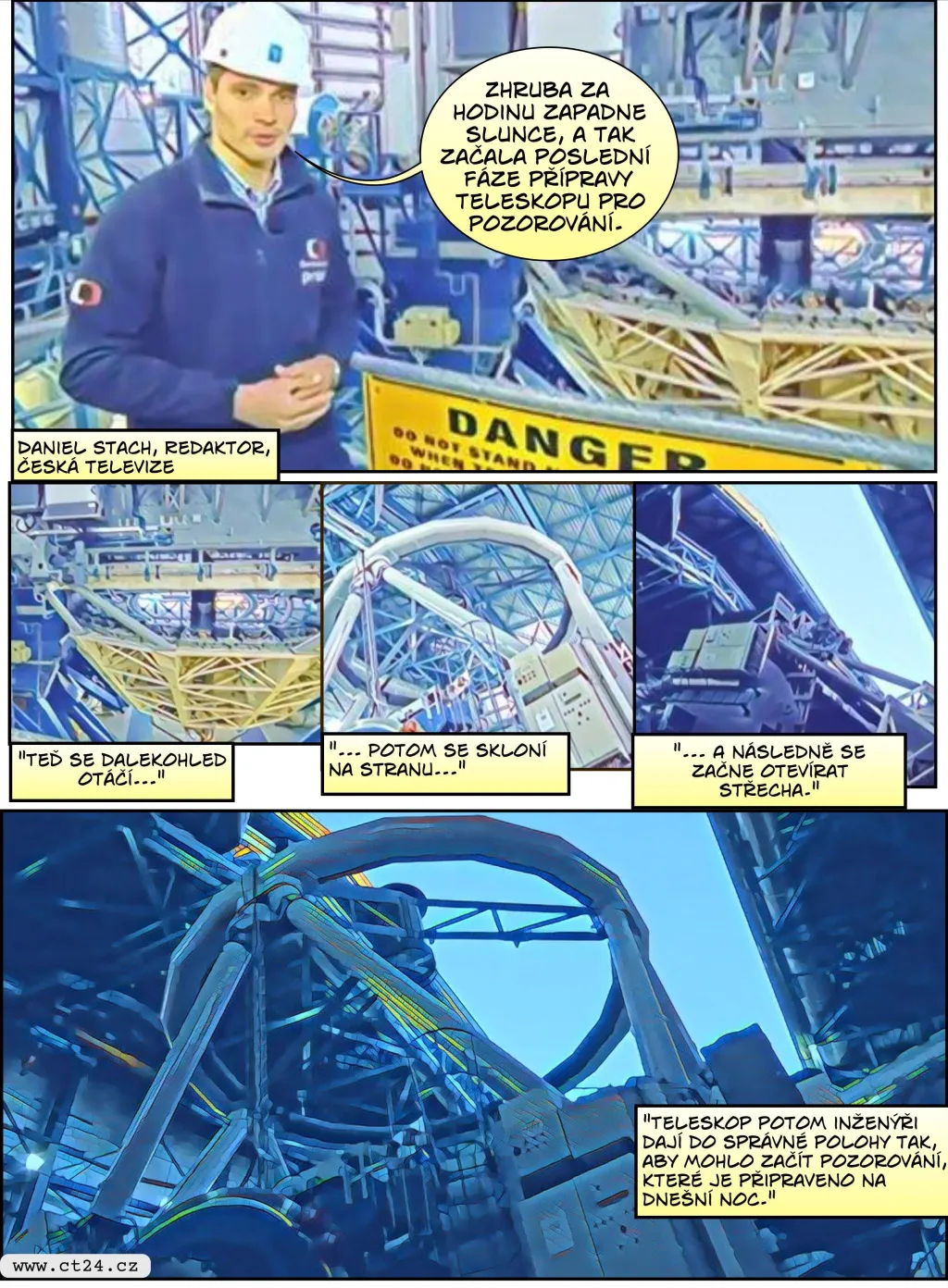 Komiks: V observatoři Pranal zkoumají vědci hvězdy i galaxie