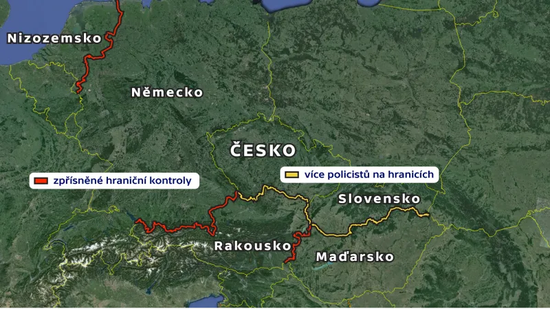 Zpřísněné kontroly na hranicích