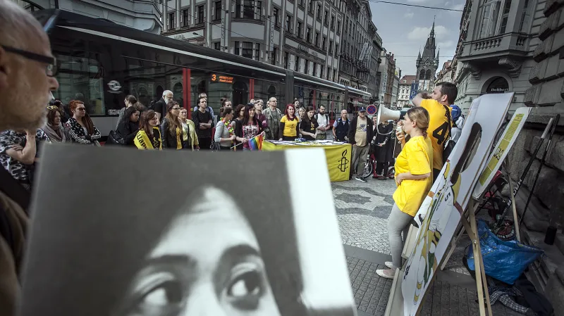 Hapenning Rusko versus lidská práva