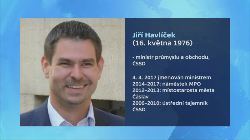 Ministr průmyslu a obchodu Jiří Havlíček (ČSSD)