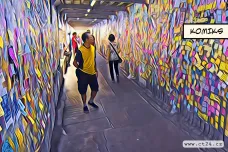 Hongkong se inspiroval Prahou, má vlastní Lennonovu zeď