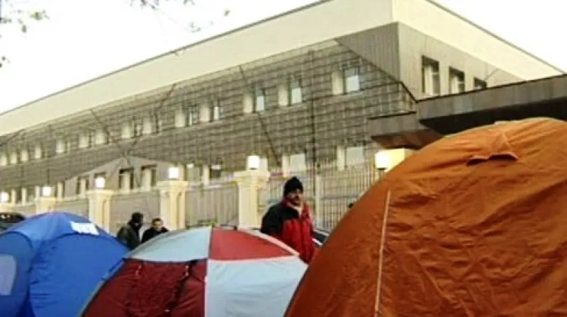 Stanové městečko ve Tbilisi