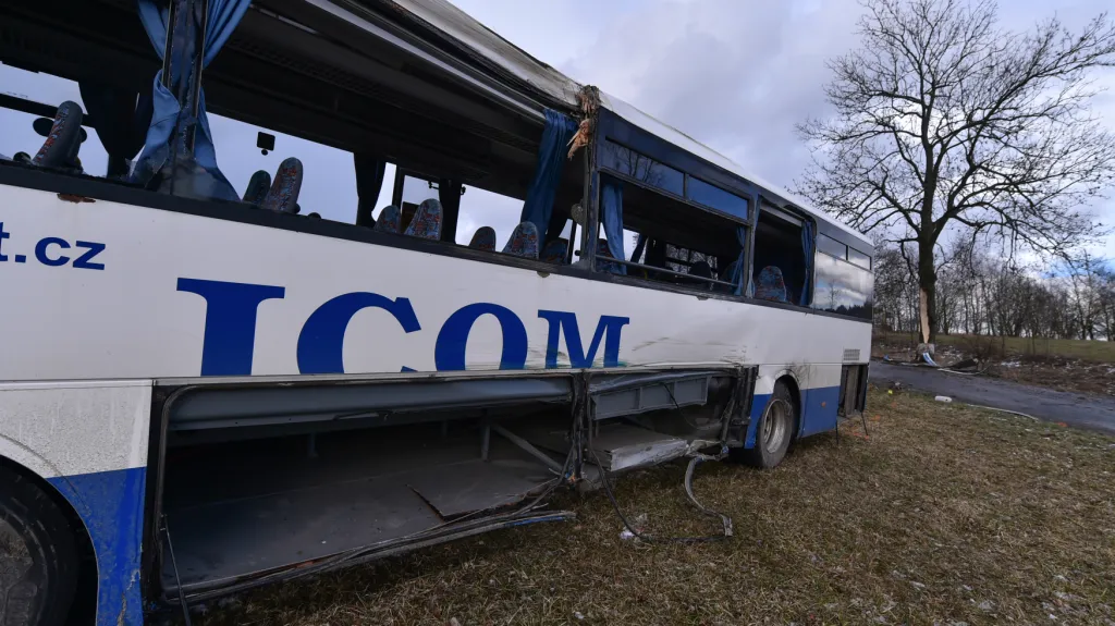 Nehoda autobusu u Věžničky na Jihlavsku