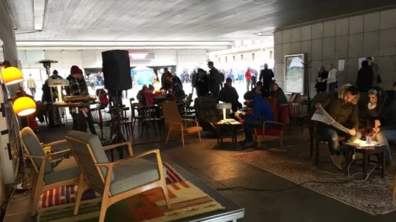 Obývák Václava Havla