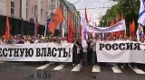 Protestní pochod v Moskvě