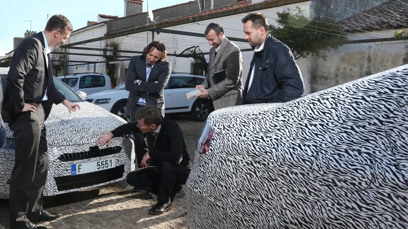 Škoda Superb při závěrečných testech
