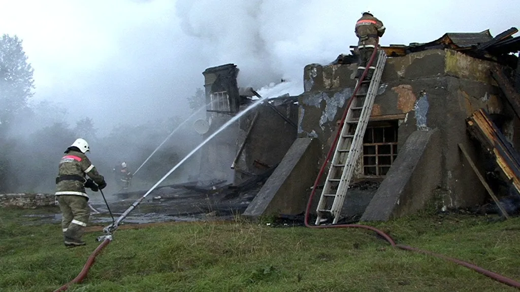 Požár v ruské léčebně