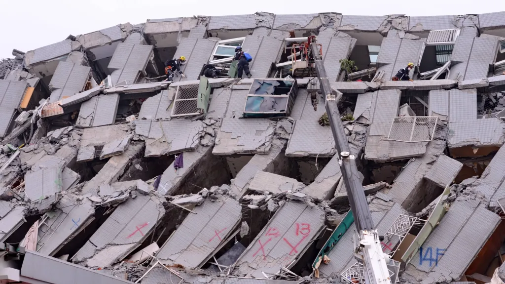 Tchaj-wan zasáhlo silné zemětřesení
