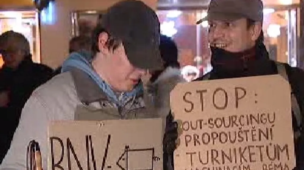 Protest pražských dopraváků