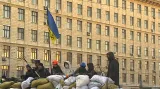 Barikády v ukrajinských ulicích