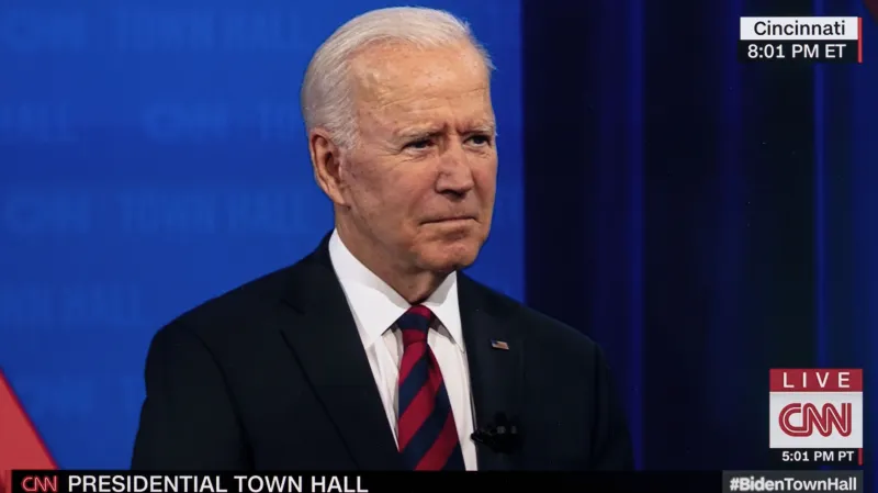 Americký prezident Joe Biden v diskusním pořadu CNN