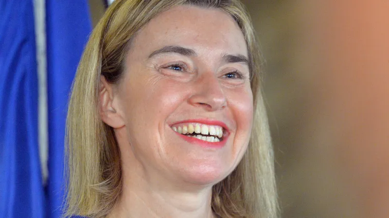 Federica Mogheriniová na návštěvě Prahy