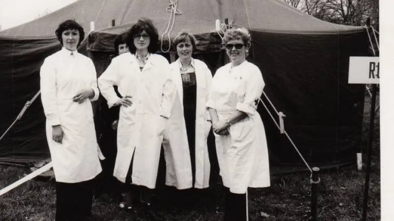 Z prachatické výstavy věnované ČČK