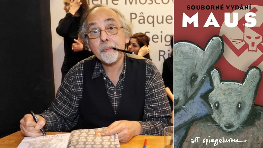 Art Spiegelman při autogramiádě a souborné vydání Maus v češtině