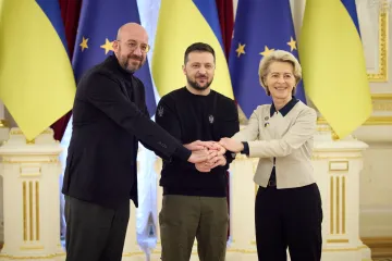 Další sankce budou mířit na komponenty v ruských dronech, řekla von der Leyenová