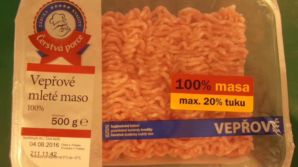 Maso kontaminované bakteriemi salmonely