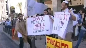 Odpůrci homosexuálů v Jeruzalémě