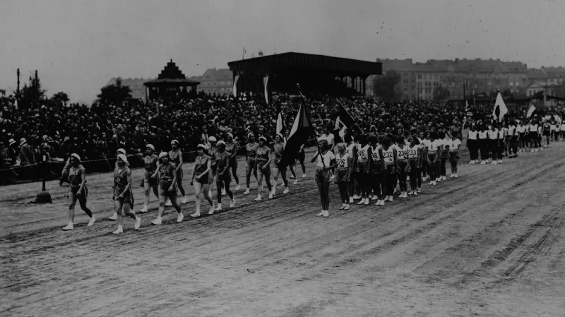Slavnostní zahájení III. světových ženských her 1930 v Praze
