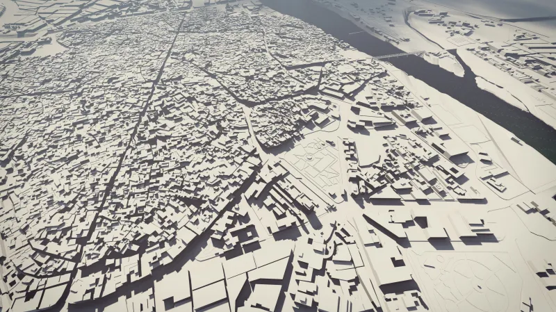 3D rekonstrukce Mosulu