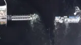 Satelitní snímky hráze Kachovské přehrady