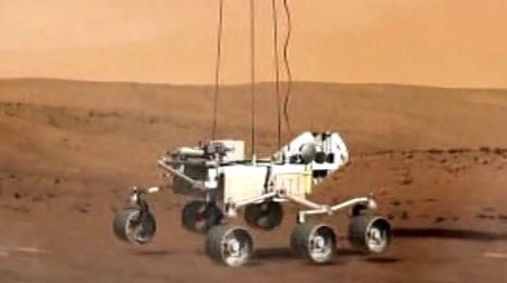Vozidlo Curiosity na Marsu