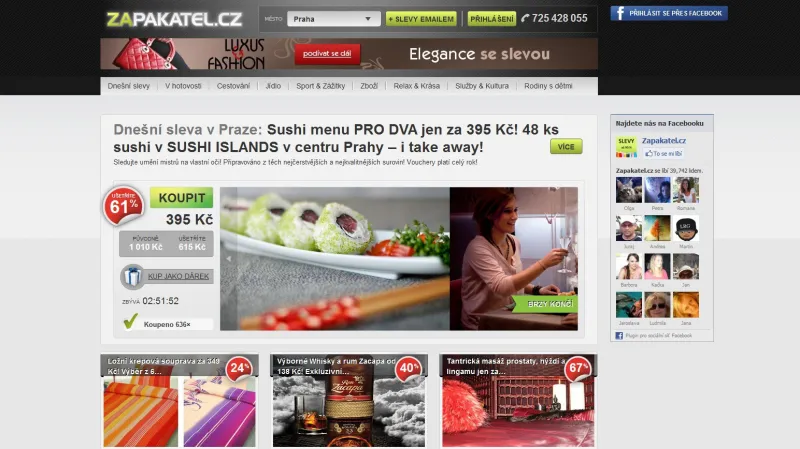 Server Zapakatel.cz - srpen 2012