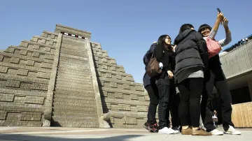 V Tchajwanu se lidé mohli vyfotit u zkonstruované mayské pyramidy