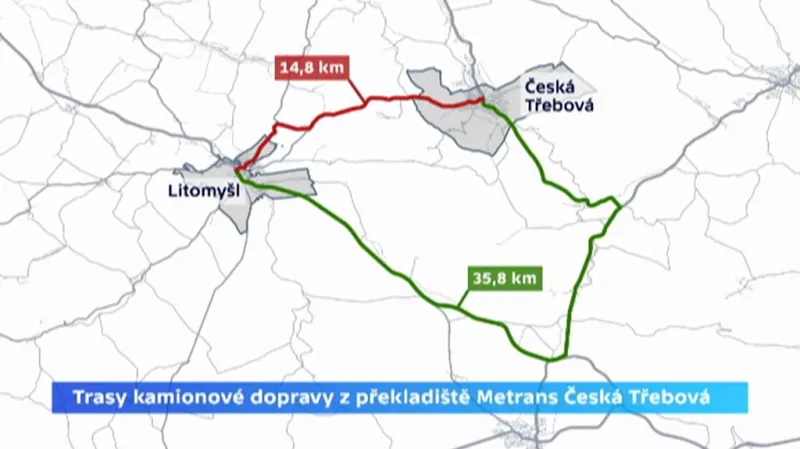 Trasy Litomyšl – Česká Třebová