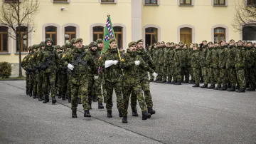 31. pluk radiační, chemické a biologické ochrany během pietního aktu v Liberci