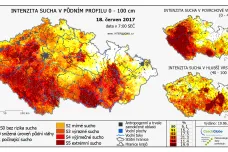 Velká mapa sucha odhaluje zásadní problém České republiky
