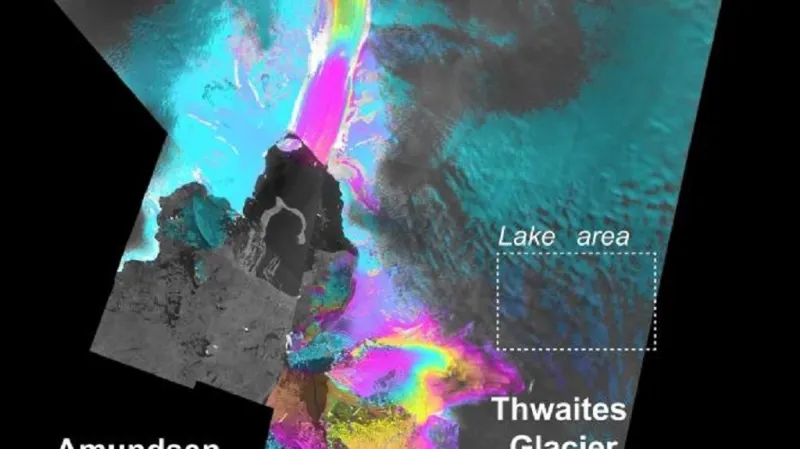 Rychlost pohybu ledu na Antarktidě