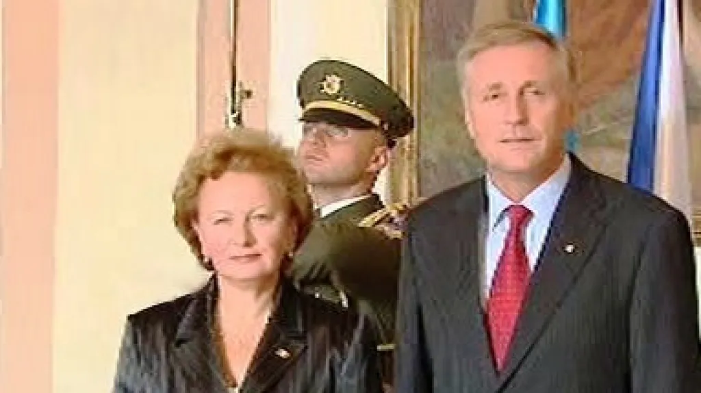 Zinaida Greceaniiová a Mirek Topolánek