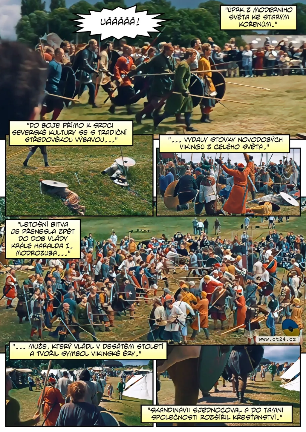 V dánské pevnosti se konala rekonstrukce vikinských bitev