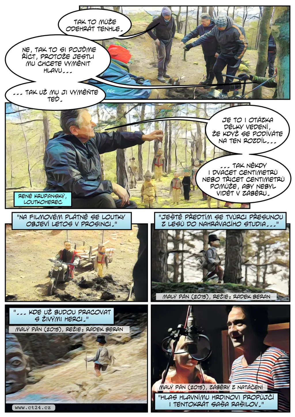 Vzniká pokračování filmu Malý pán. Loutky tentokrát zavítaly do lesa