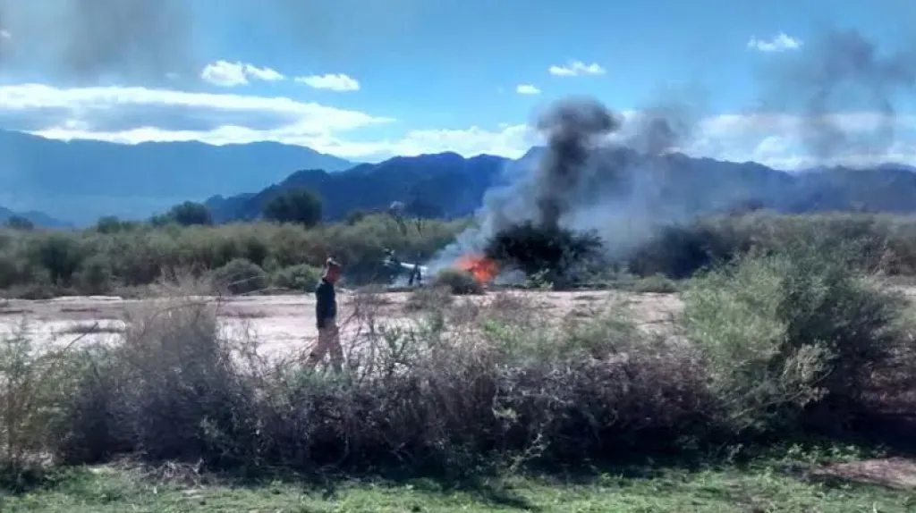 Nehoda dvou helikoptér v Argentině
