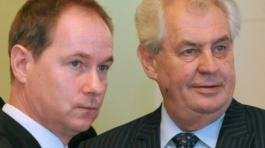 Petr Gazdík a Miloš Zeman