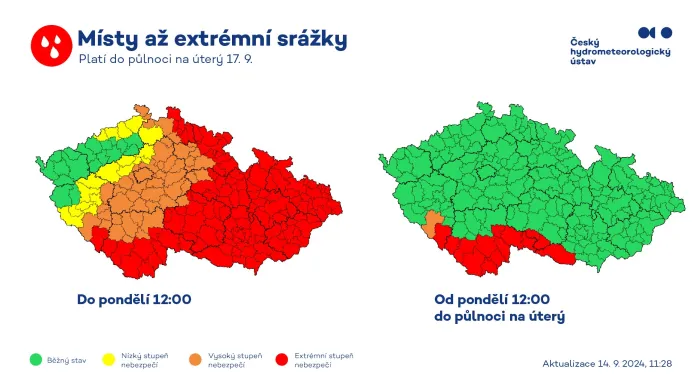 Varování před srážkami