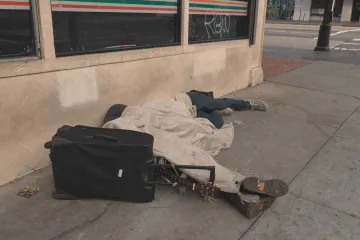 Město hvězd se potýká s velkým počtem bezdomovců. Guvernér Kalifornie jim chce stavět mini domky