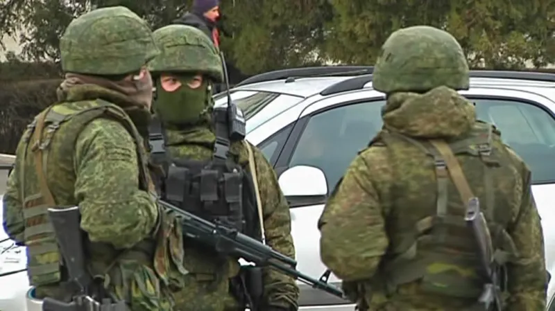 Ruští vojáci na Krymu