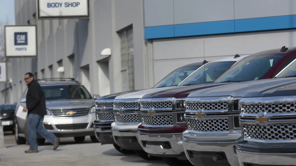 Prodej vozů General Motors v Detroitu