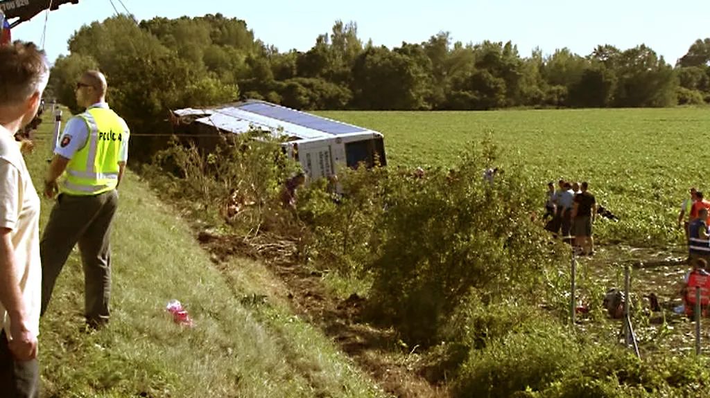 Tragická nehoda autobusu na Slovensku