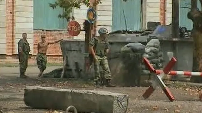 Ruští vojáci v Gruzii