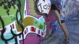 Graffiti patří k Mauerparku neodmyslitelným způsobem