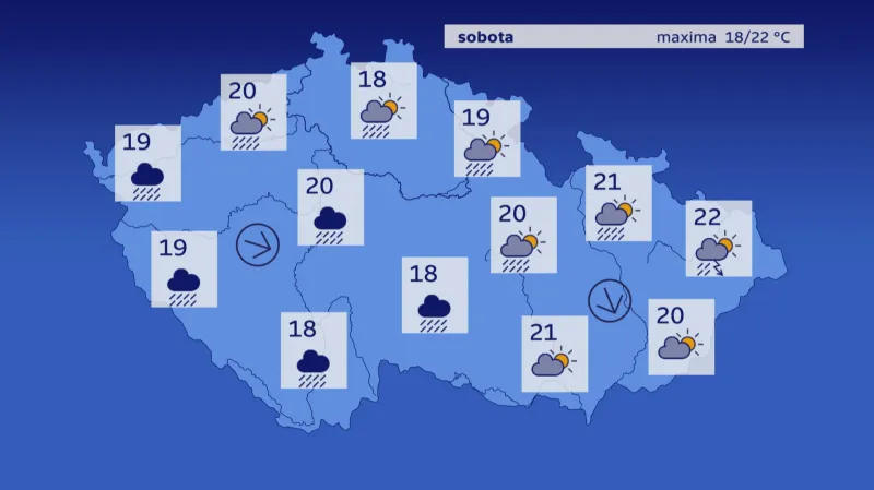 Počasí v sobotu